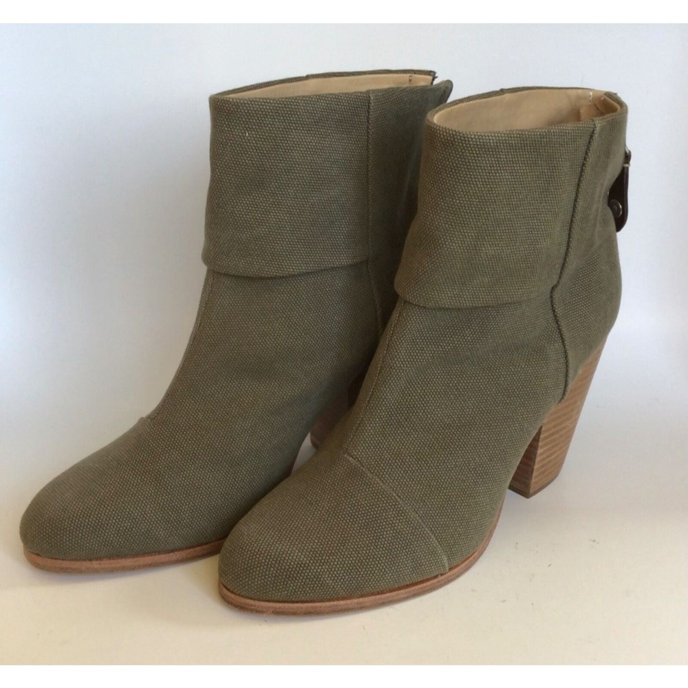 NEW RAG & BONE Stonewall Green Classic Newbury Ankle Boots (Size 40) - MSRP $495 - Picture 7 of 11